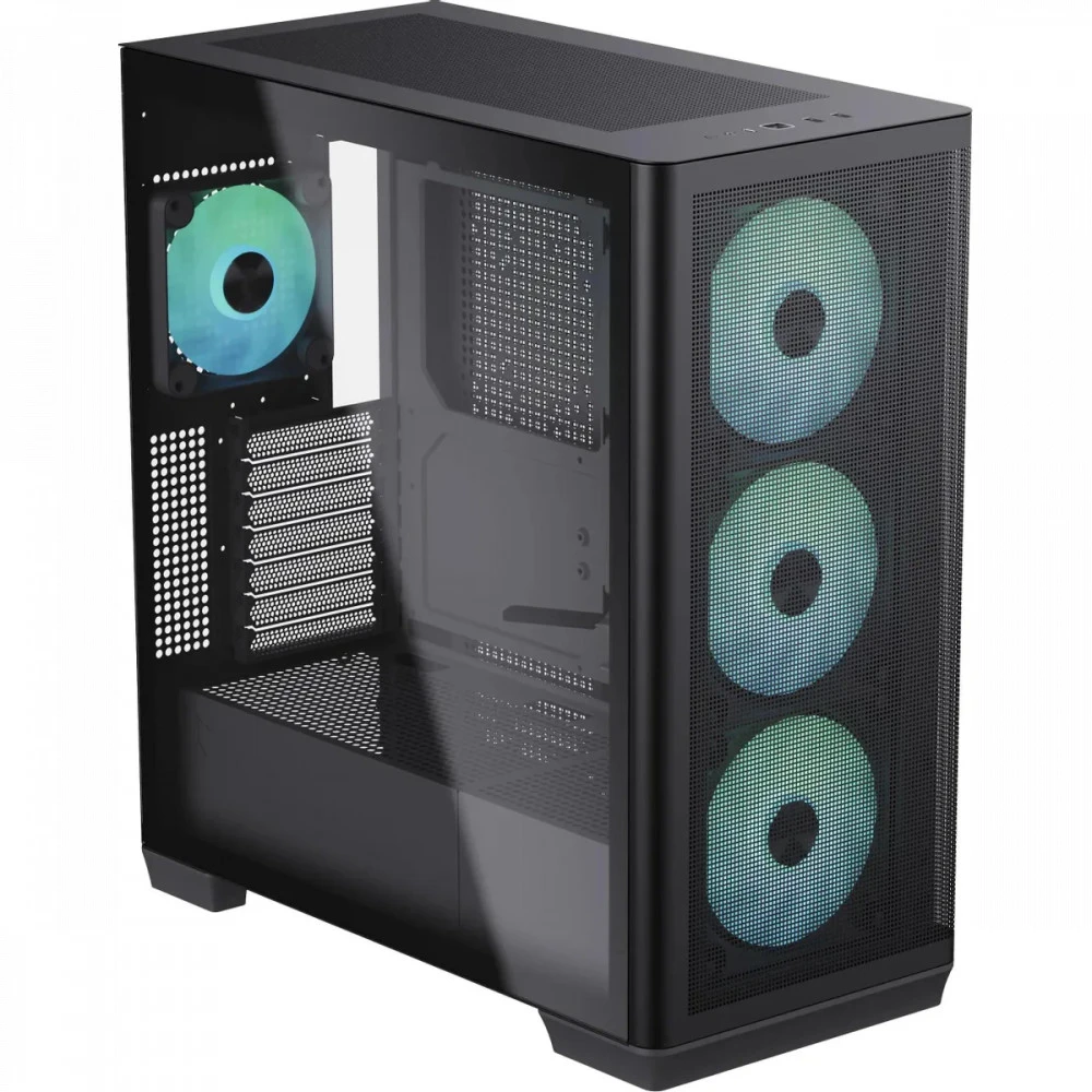 Корпус Aerocool APNX C1 BK, ATX/Micro ATX, ARGB кулер — 3