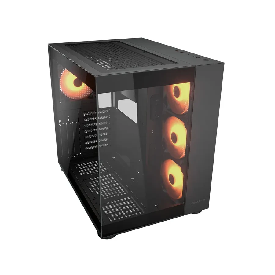 Корпус Cougar FV150 RGB, ATX/Micro ATX/Mini ITX, ARGB, чёрный