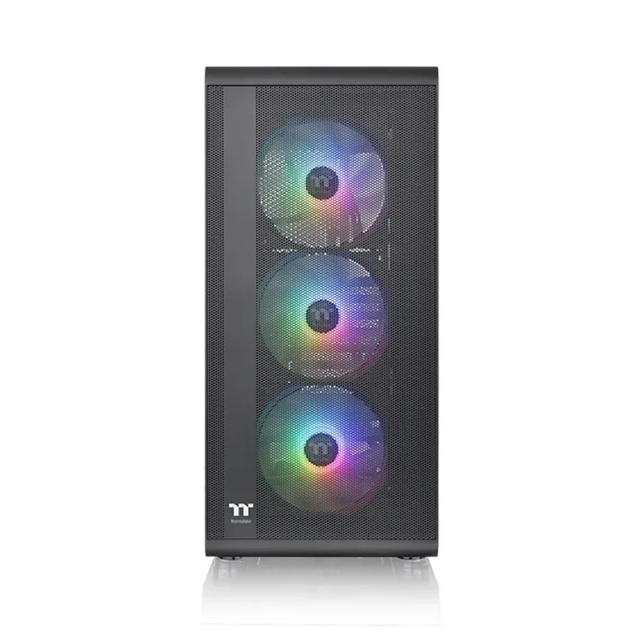 Корпус Thermaltake S200 TG ARGB, Mid-Tower, 3×120mm, чёрный — 2