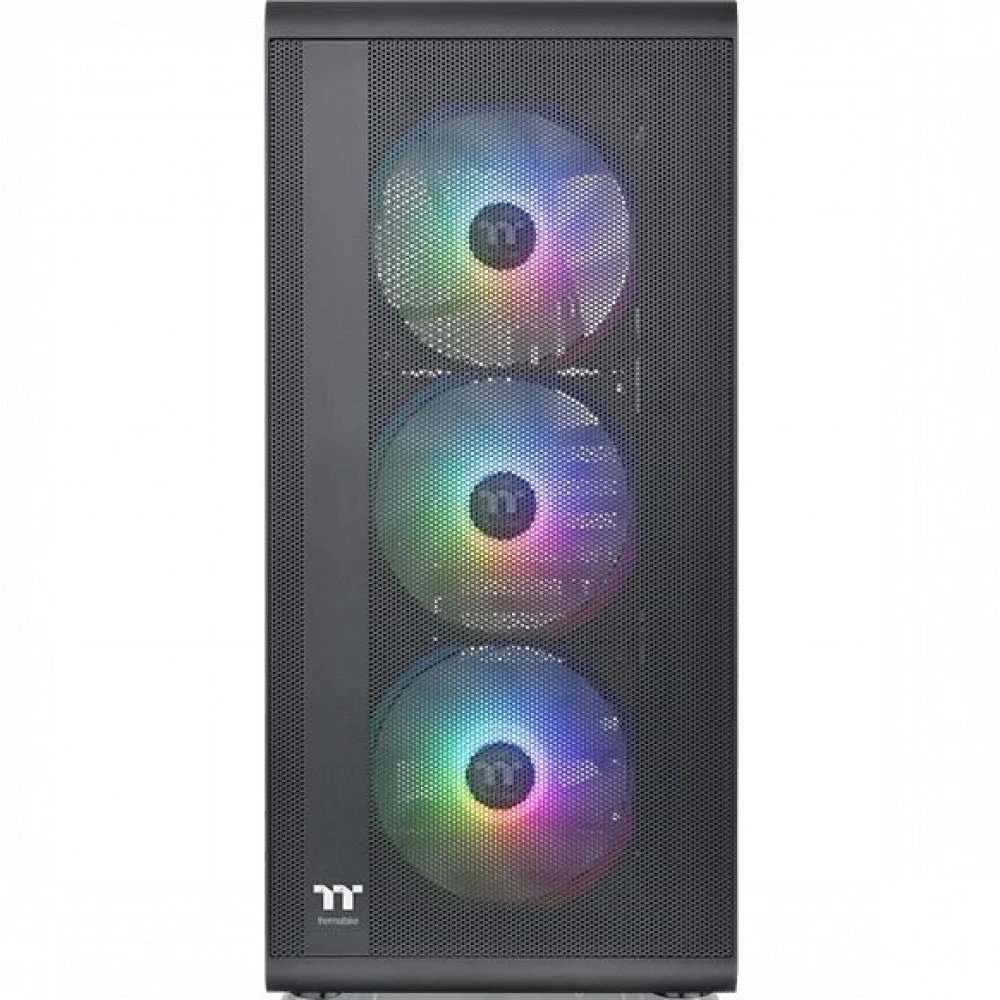 Корпус Thermaltake S200 TG ARGB, Mid-Tower, 3×120mm, чёрный — 5