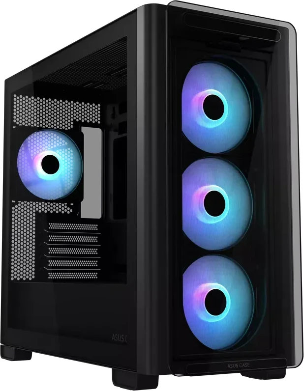 Корпус ASUS A23 PLUS mATX/ITX TG ARGB Black