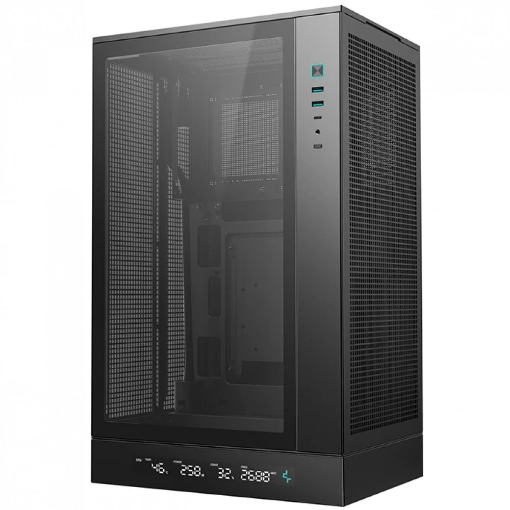 Корпус Deepcool CH270 DIGITAL Micro ATX/Mini-ITX чёрный — 4