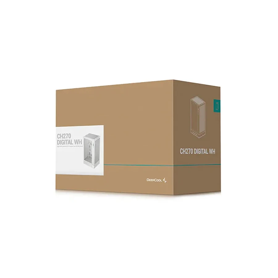 Корпус Deepcool CH270 DIGITAL WH Micro ATX белый — 3