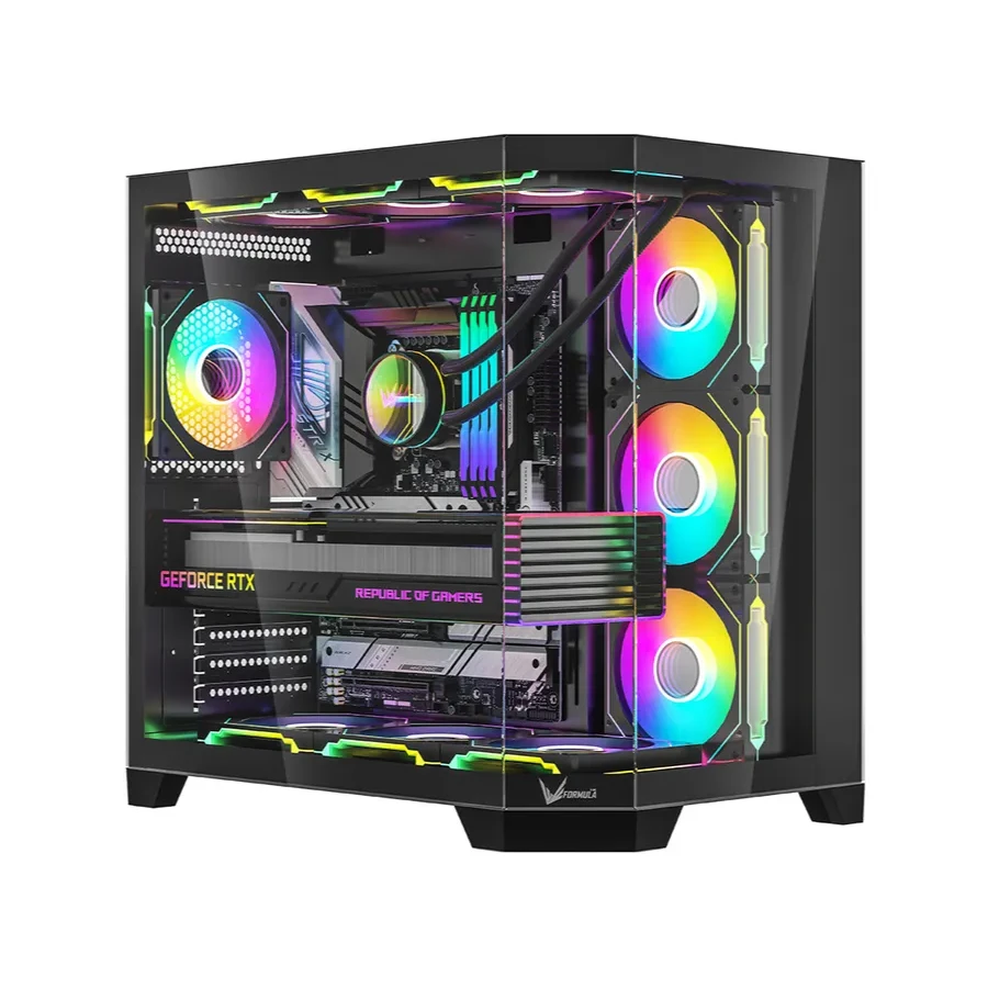 Корпус Formula V Crystal Z6 Floe ATX/Micro ATX чёрный