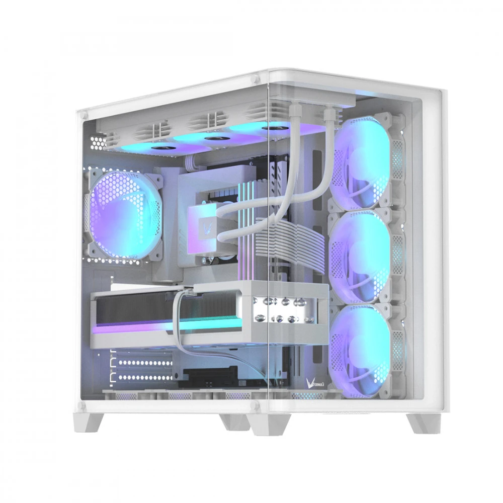 Корпус Formula V Crystal U2 Floe ATX белый