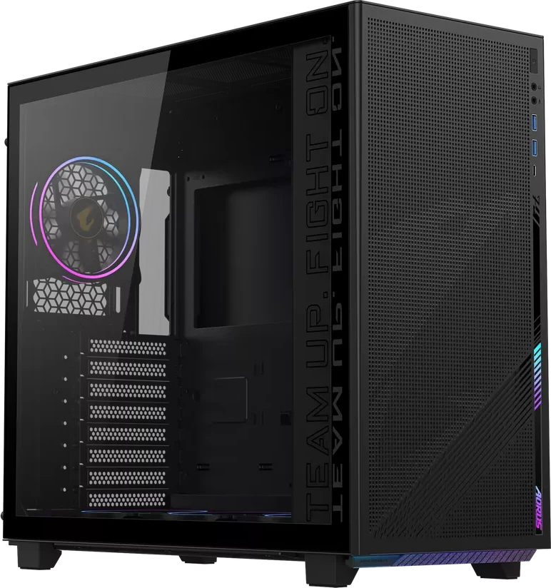 Корпус GigaByte AORUS C400 GLASS, ATX, чёрный — 3