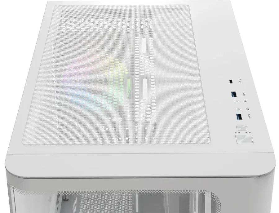 Корпус Ocypus Iota C70 Curve ARGB ATX/mATX/mITX, белый — 3