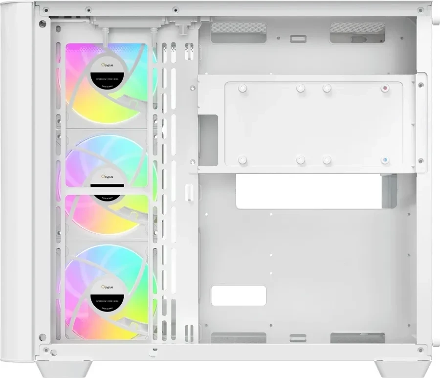 Корпус Ocypus Iota C70 Curve ARGB ATX/mATX/mITX, белый — 5