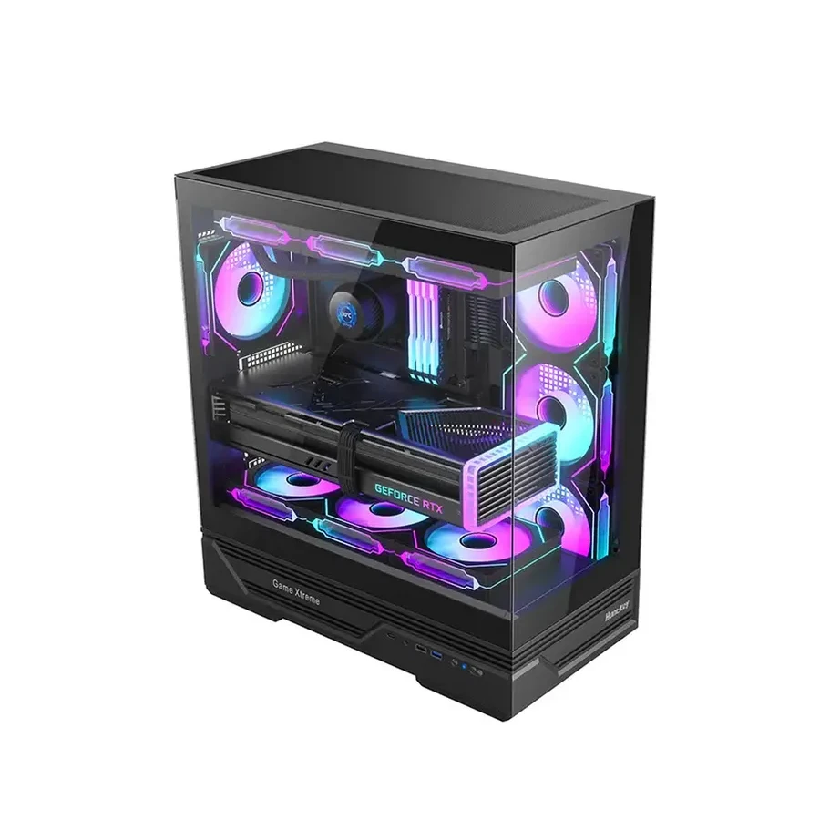 Компьютерный корпус Huntkey GX760A Fortune ATX, чёрный