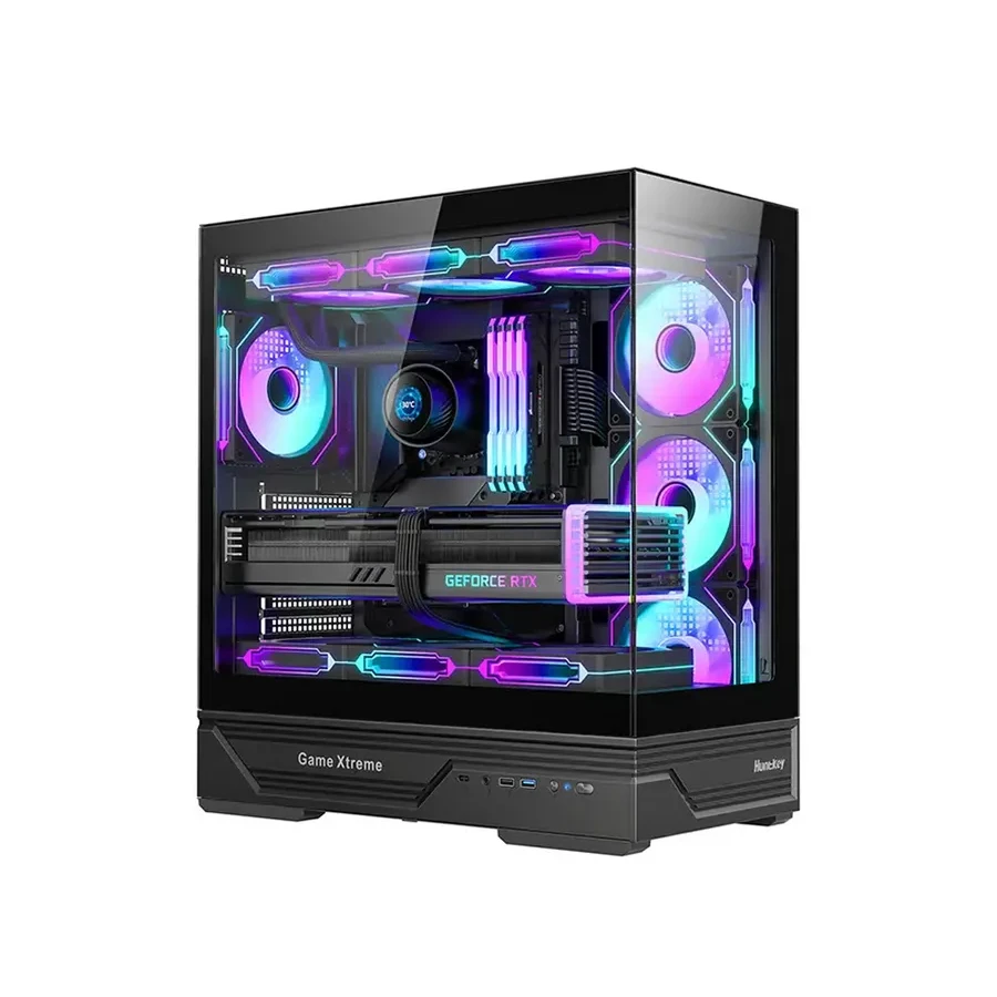 Компьютерный корпус Huntkey GX760A Fortune ATX, чёрный — 2