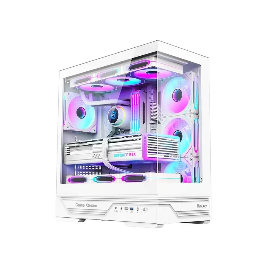 Компьютерный корпус Huntkey GX760A Fortune White ATX