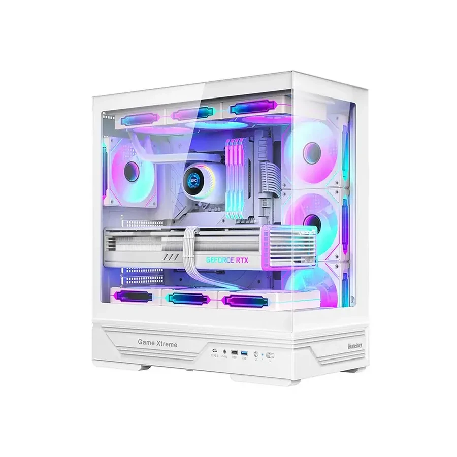 Компьютерный корпус Huntkey GX760A Fortune White ATX — 5