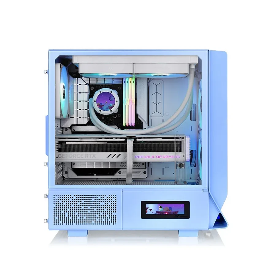 Компьютерный корпус Thermaltake Ceres 330 TG, голубой