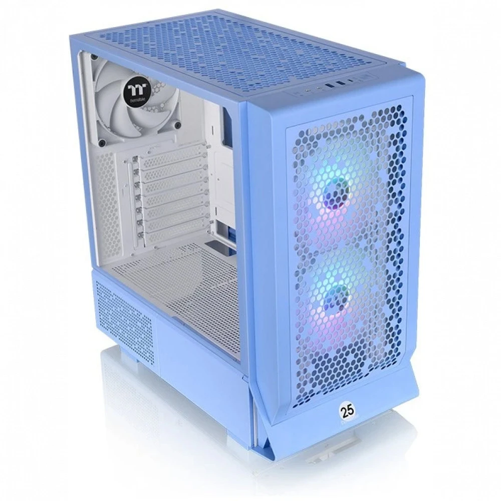 Компьютерный корпус Thermaltake Ceres 330 TG, голубой — 3