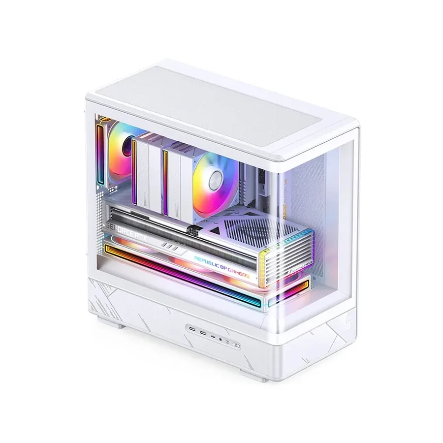 Компьютерный корпус Jonsbo D200, mATX/Mini-ITX, белый