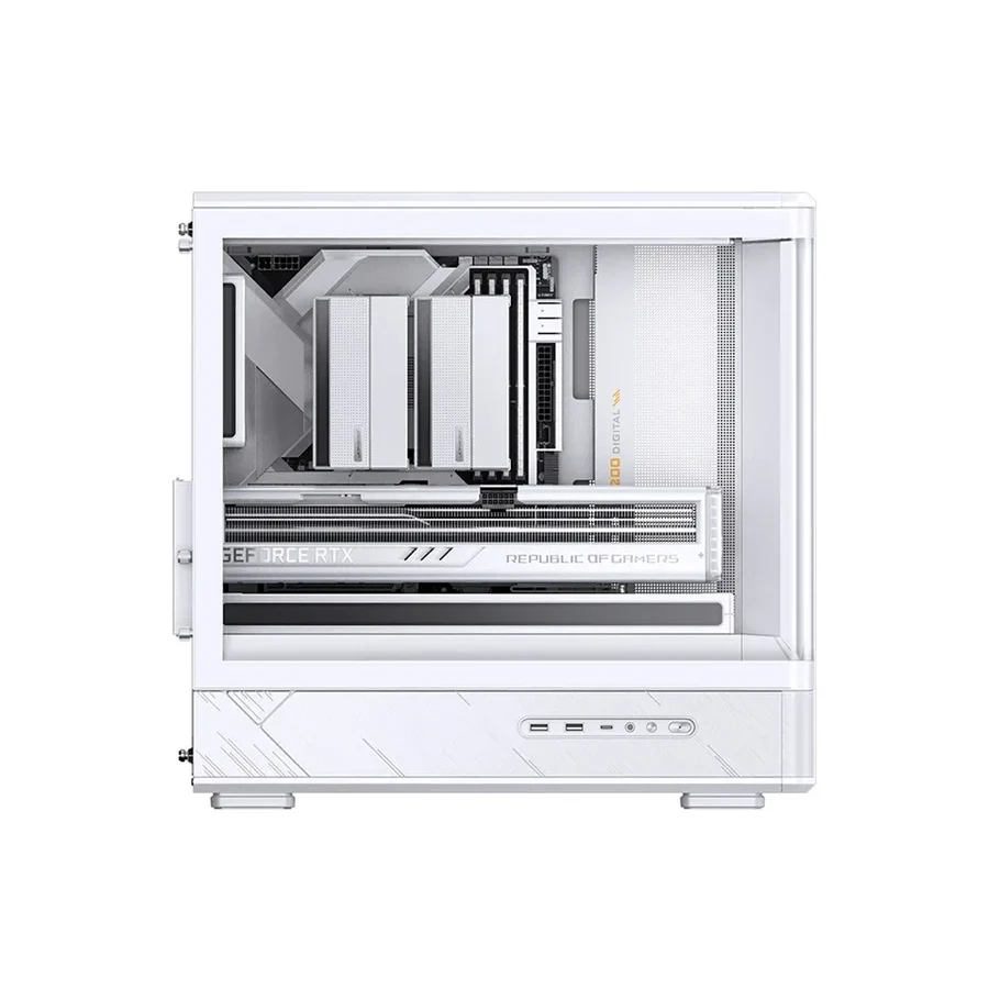 Компьютерный корпус Jonsbo D200, mATX/Mini-ITX, белый — 2