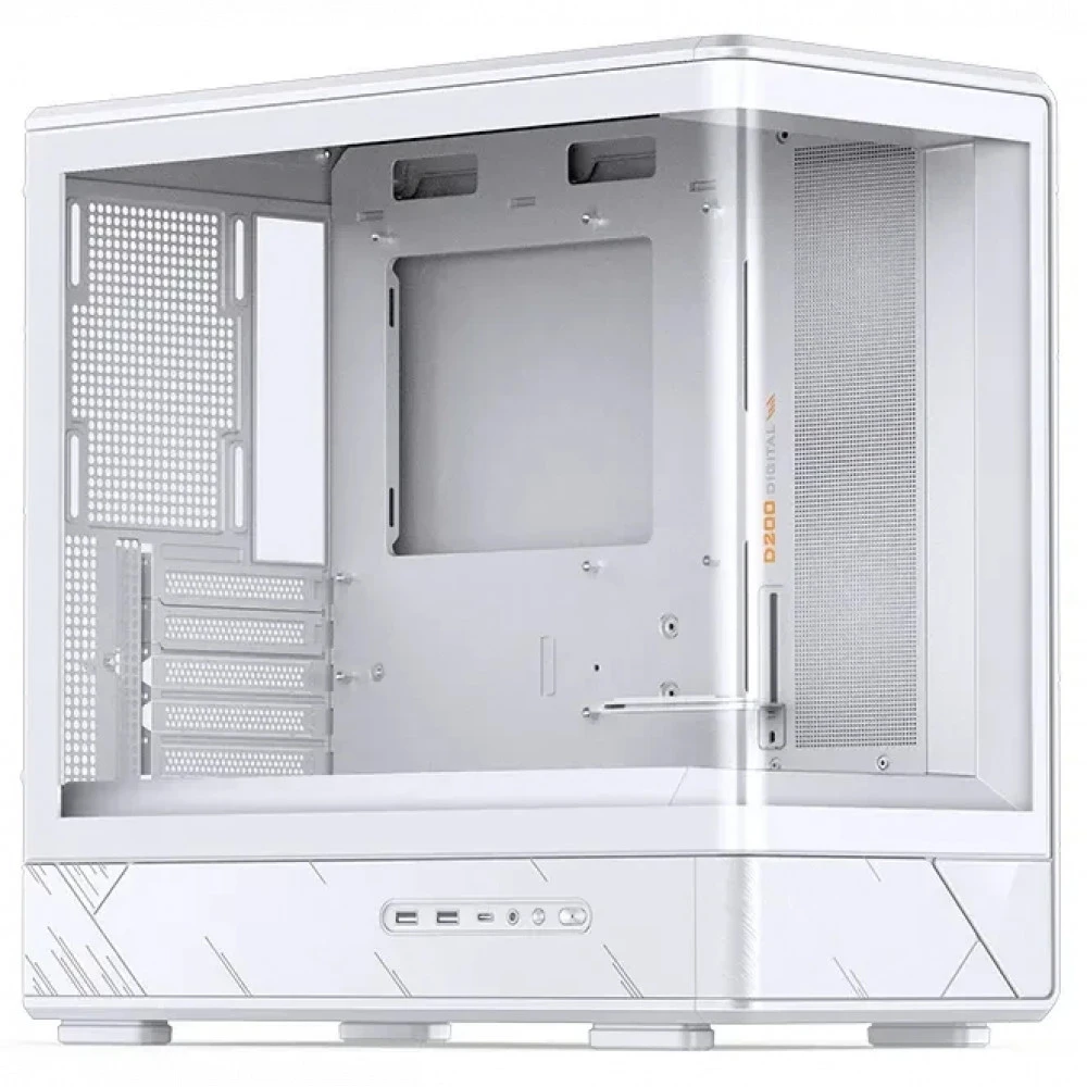 Компьютерный корпус Jonsbo D200, mATX/Mini-ITX, белый — 4