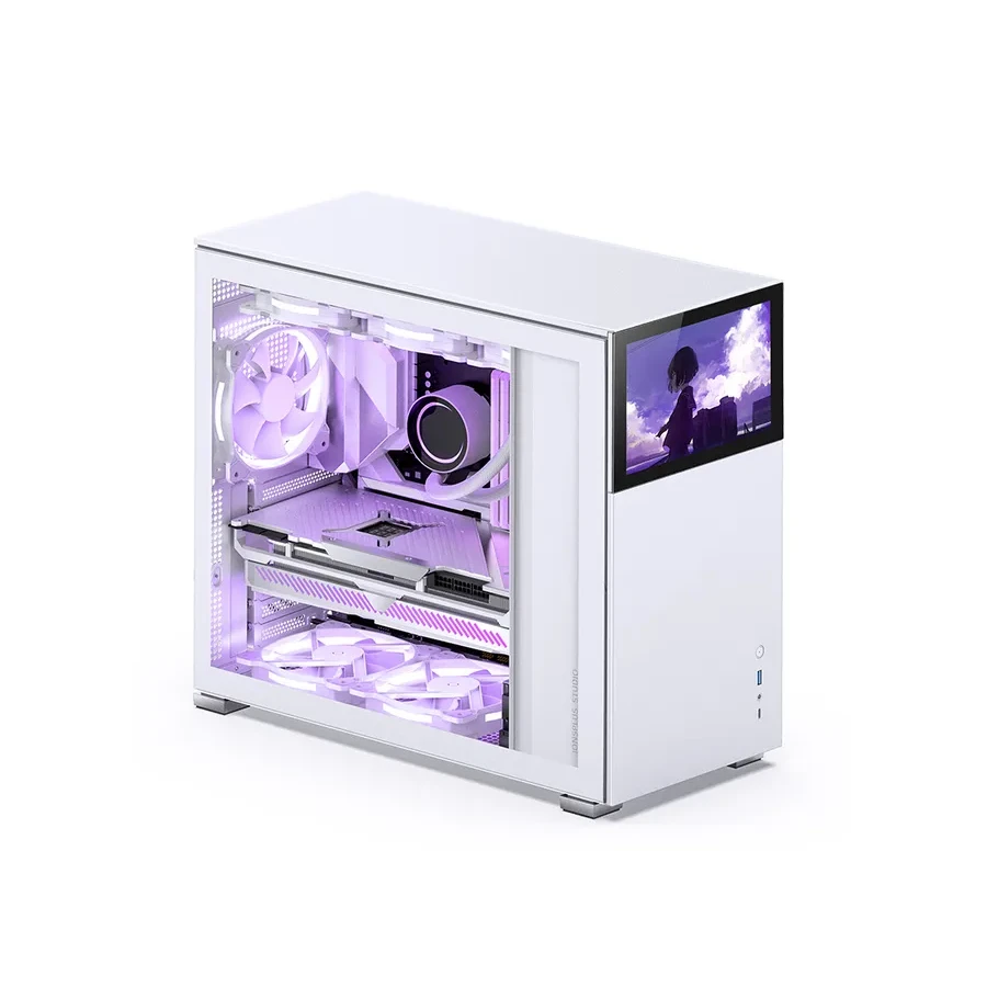 Корпус Jonsbo D41 STD SCREEN, Mid-Tower, 8" дисплей IPS — 2