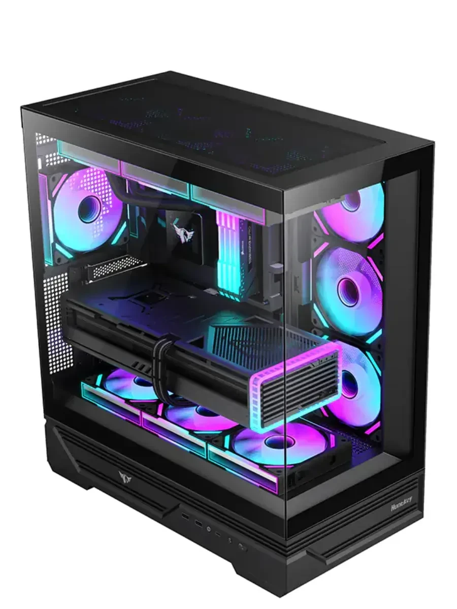 Корпус ATX Huntkey MVP Destiny B, midi tower, чёрный — 3