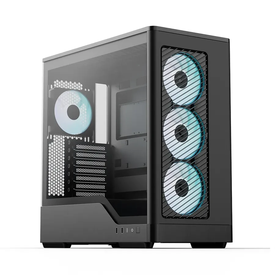 Корпус Aerocool D520A-BK-v1, без Б/П