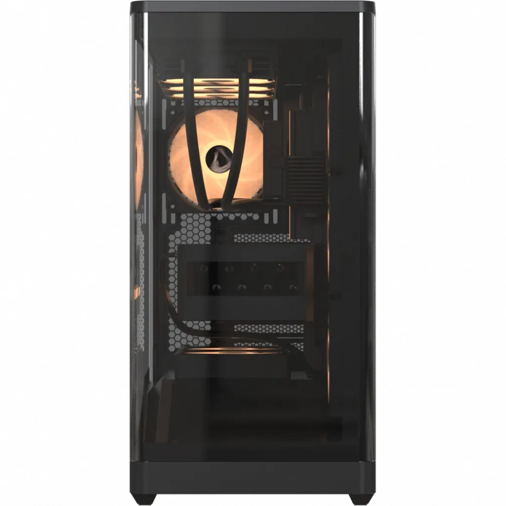 Корпус Formula V Crystal U9 PA Black, ATX, 4x120mm ARGB, закалённое стекло — 3