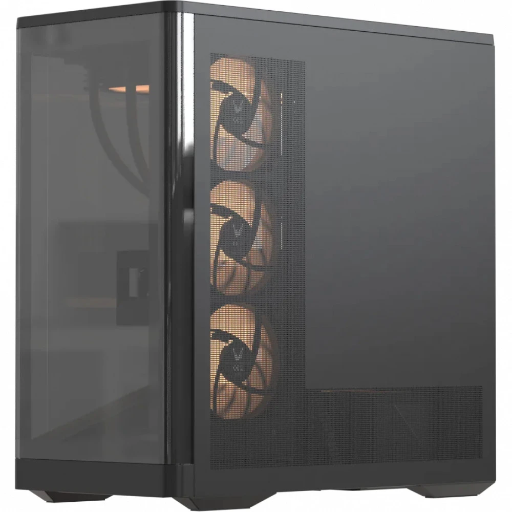 Корпус Formula V Crystal U9 PA Black, ATX, 4x120mm ARGB, закалённое стекло — 4