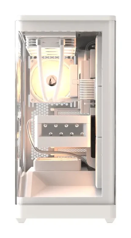 Корпус Formula V Crystal U9 PA White, ATX, 4x120mm ARGB, закалённое стекло