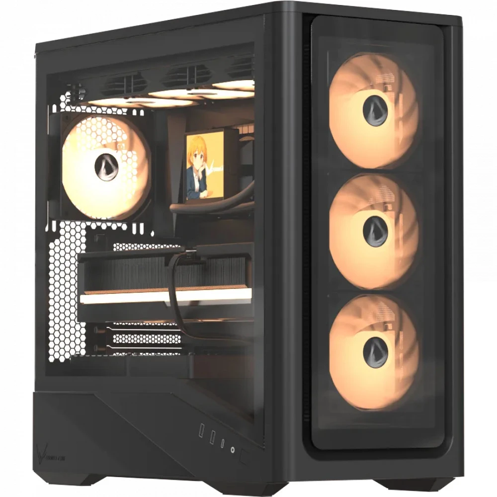 Корпус Formula V Air Power G9 DUO Black, ATX, 4x120mm ARGB — 3