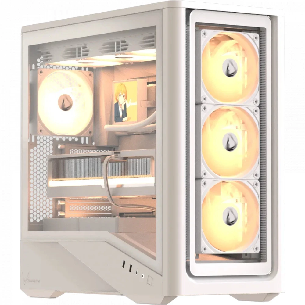 Корпус Formula V Air Power G9 DUO White, ATX, 4x120mm ARGB — 3