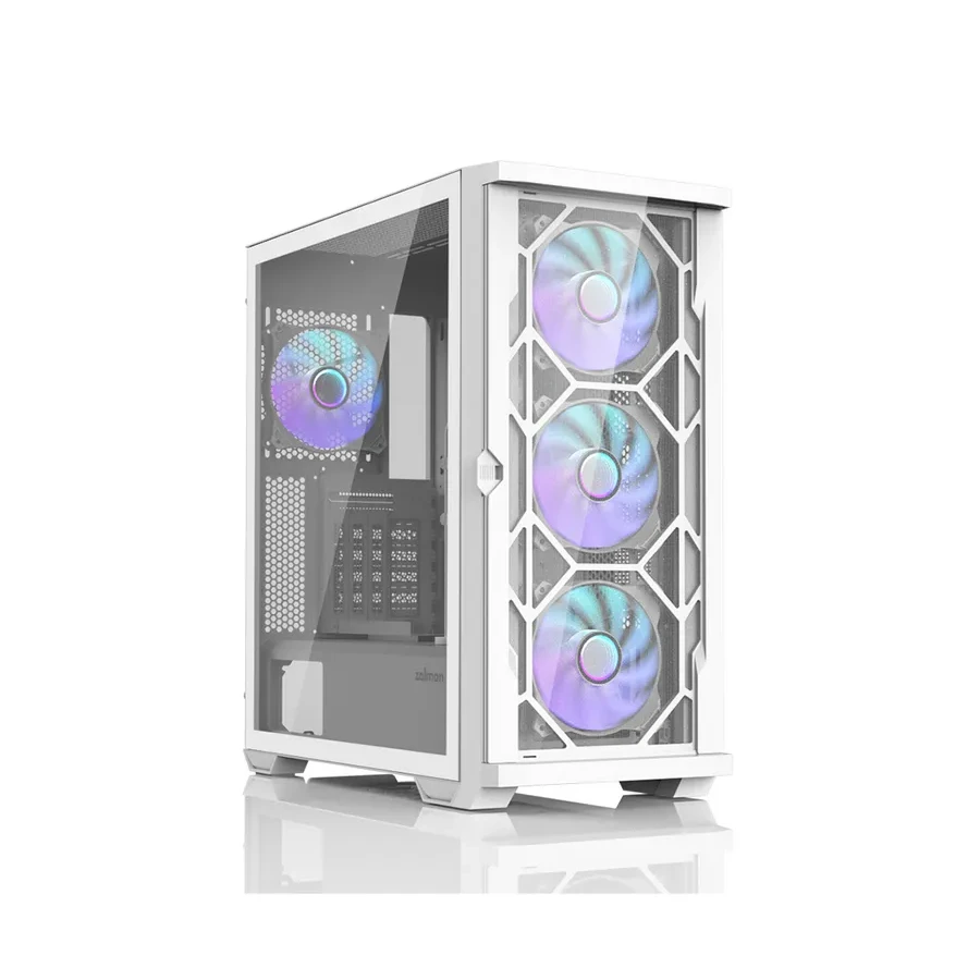 Корпус Zalman Z10 DUO White, Mid Tower, ATX, 4x120mm ARGB