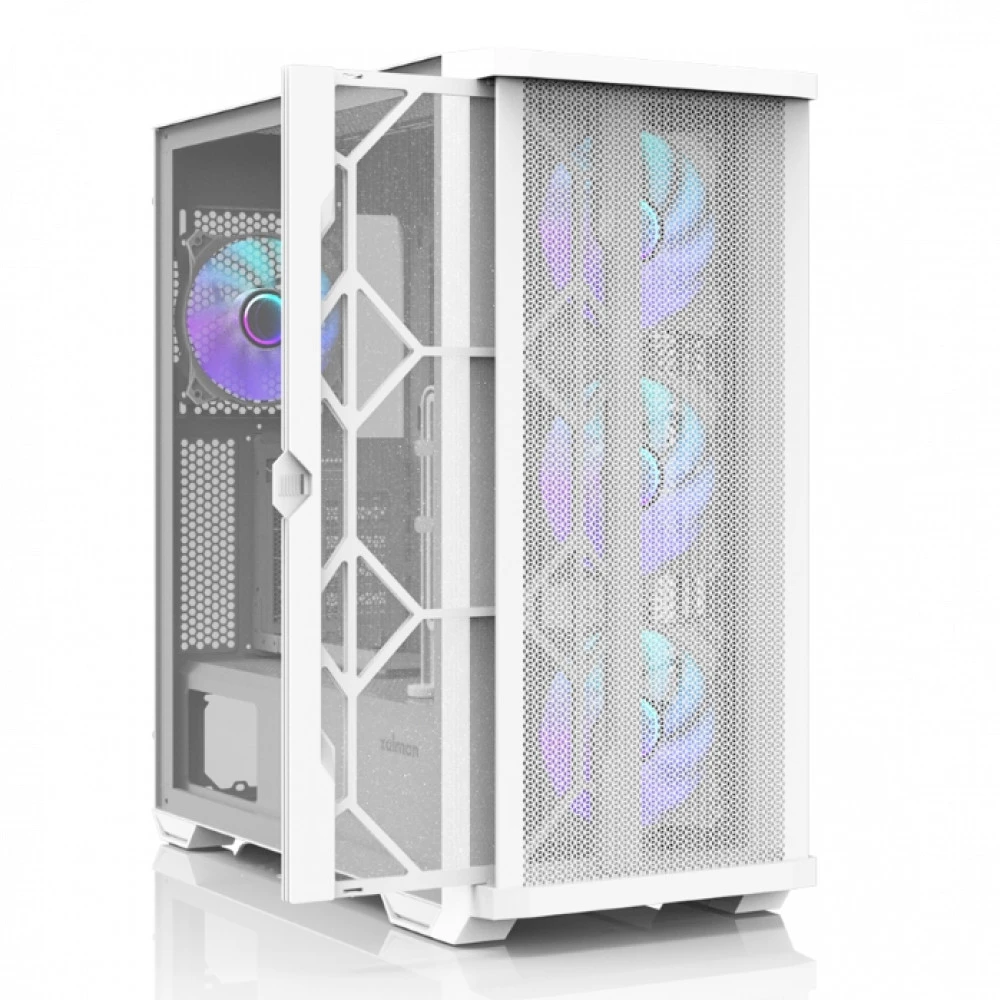 Корпус Zalman Z10 DUO White, Mid Tower, ATX, 4x120mm ARGB — 4