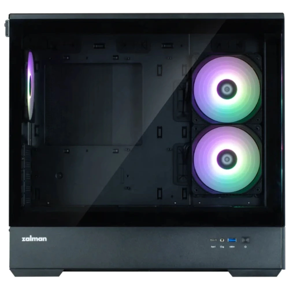 Корпус Zalman P30 Black V2, Micro-ATX, чёрный — 3