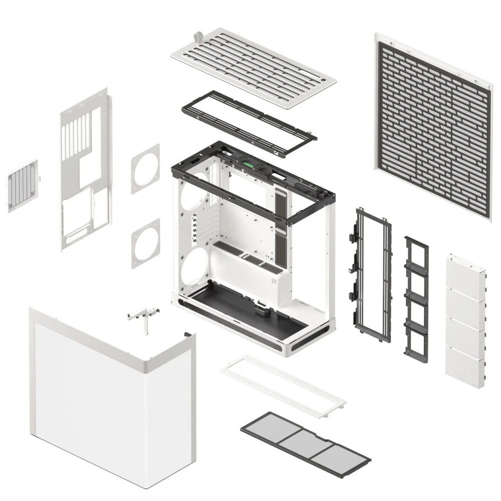 Корпус HAVN HS 420 White, E-ATX/ATX, USB Type-C, белый — 5