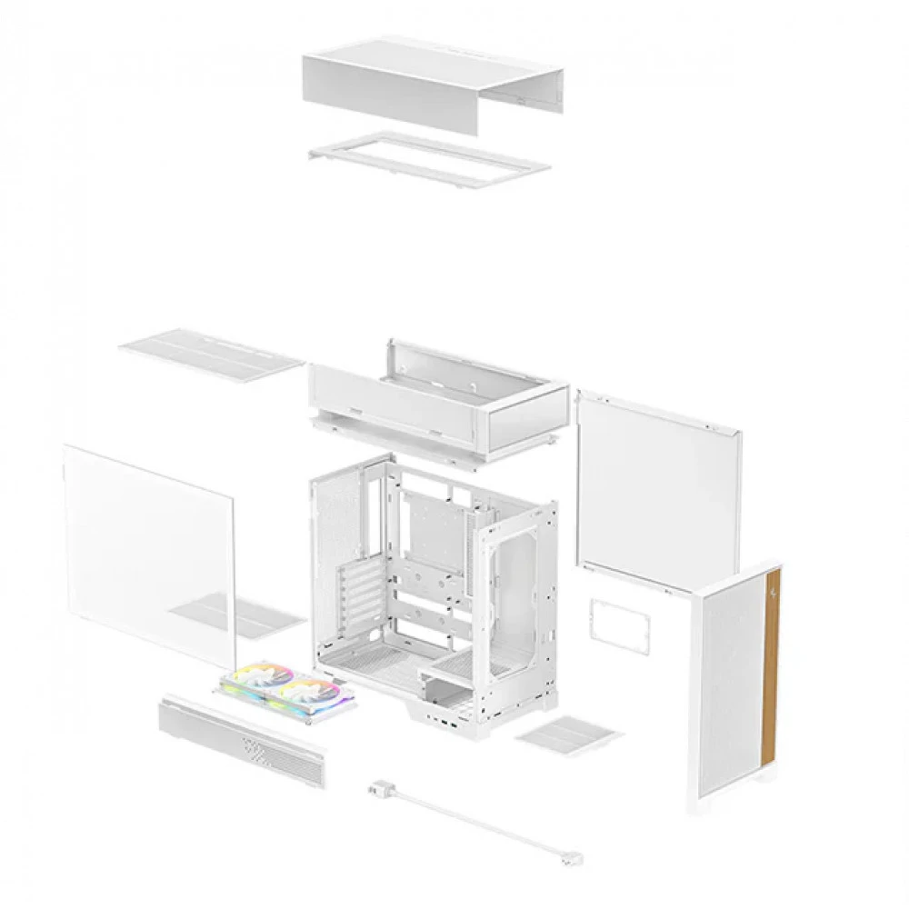 Корпус Deepcool CL660 белый без БП — 4