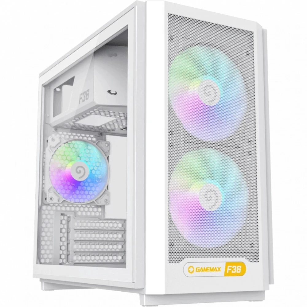 Корпус Gamemax F36 WH, белый, без БП — 3
