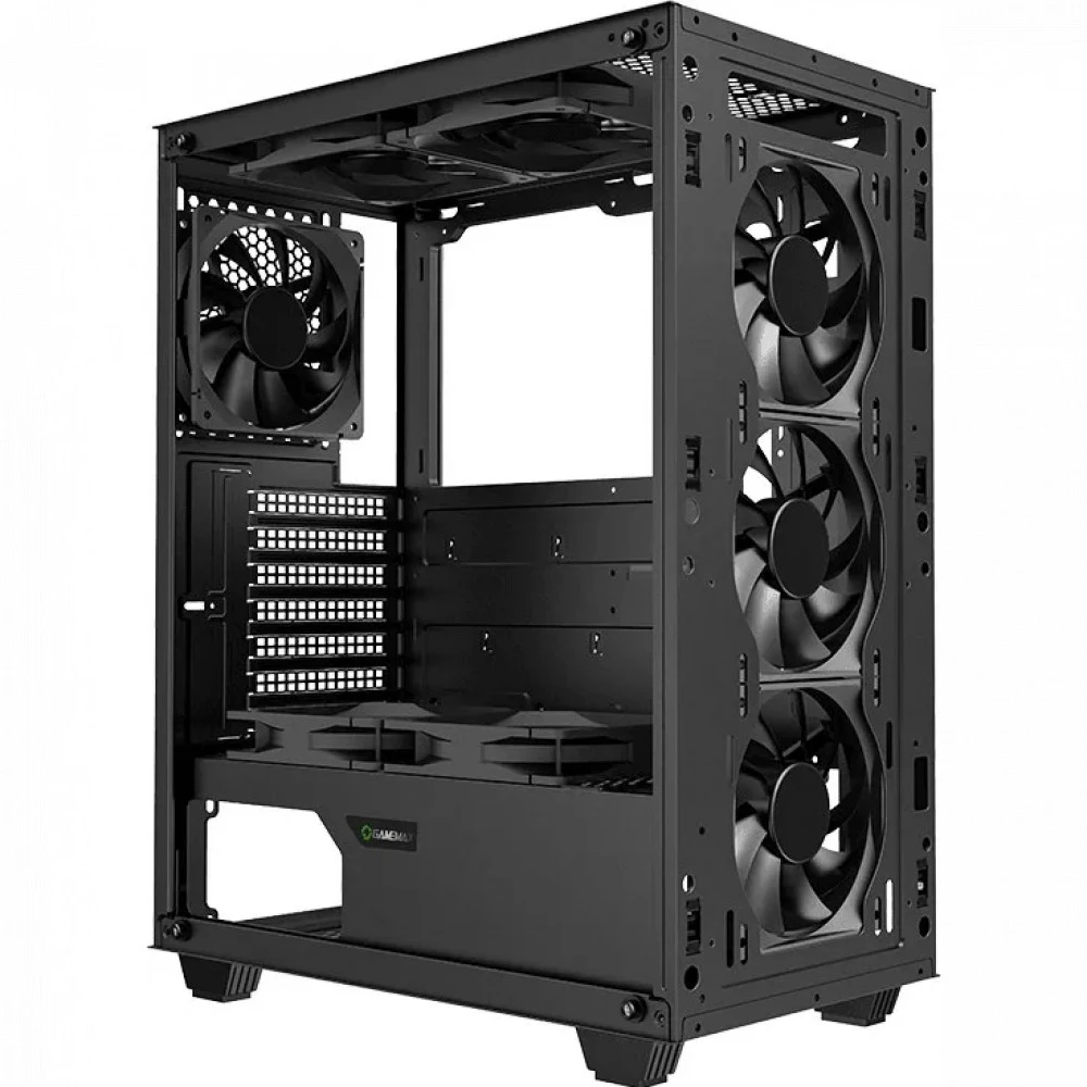 Корпус Gamemax Fortress TG, черный, без БП — 4