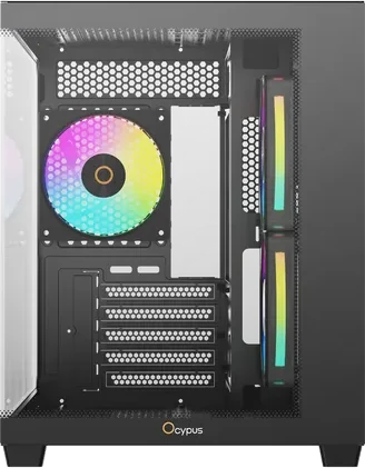 Корпус Ocypus Gamma C54 BK, mATX/ITX, чёрный — 2