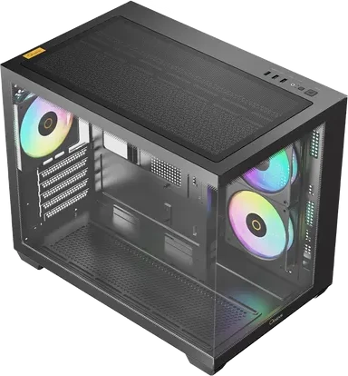 Корпус Ocypus Gamma C54 BK, mATX/ITX, чёрный — 4