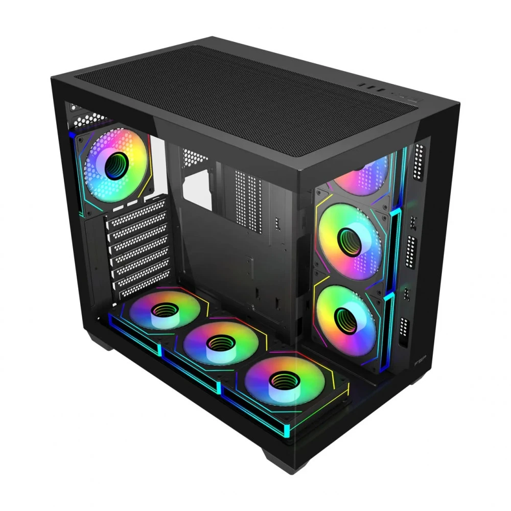 Корпус FSP M341-BA, ATX, ARGB, Black, без БП — 2