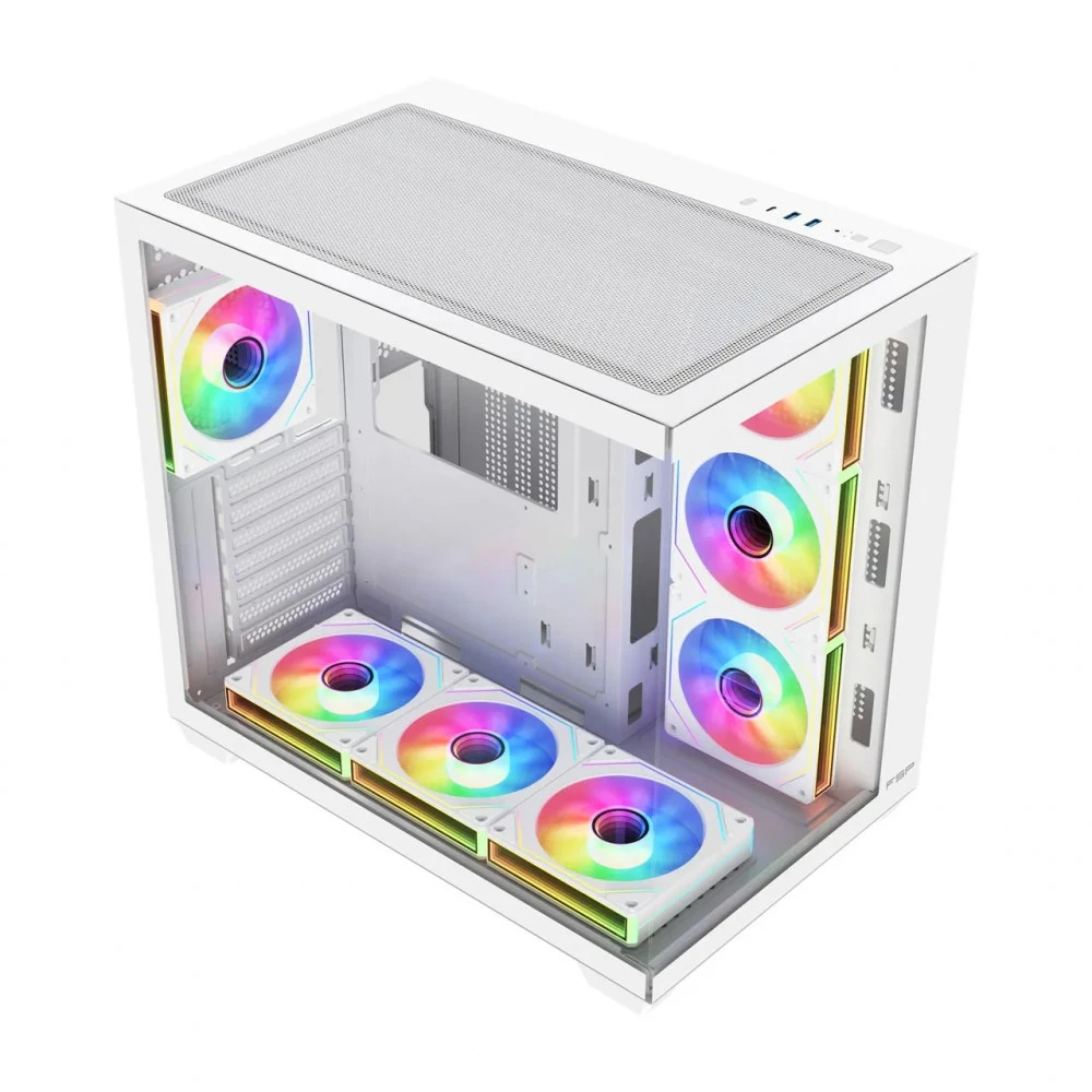 Корпус FSP M341-WA, ATX, ARGB, White, без БП — 2