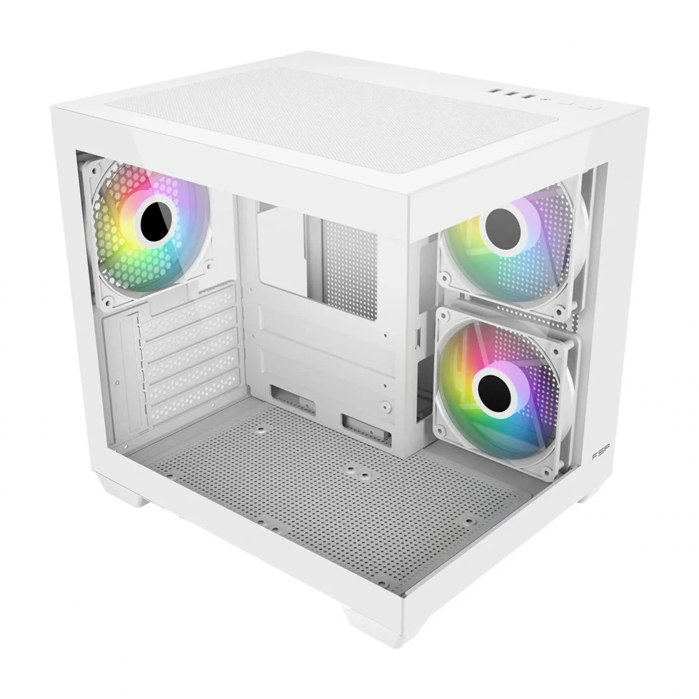 Корпус FSP S140-WA, mATX, White, без БП — 2