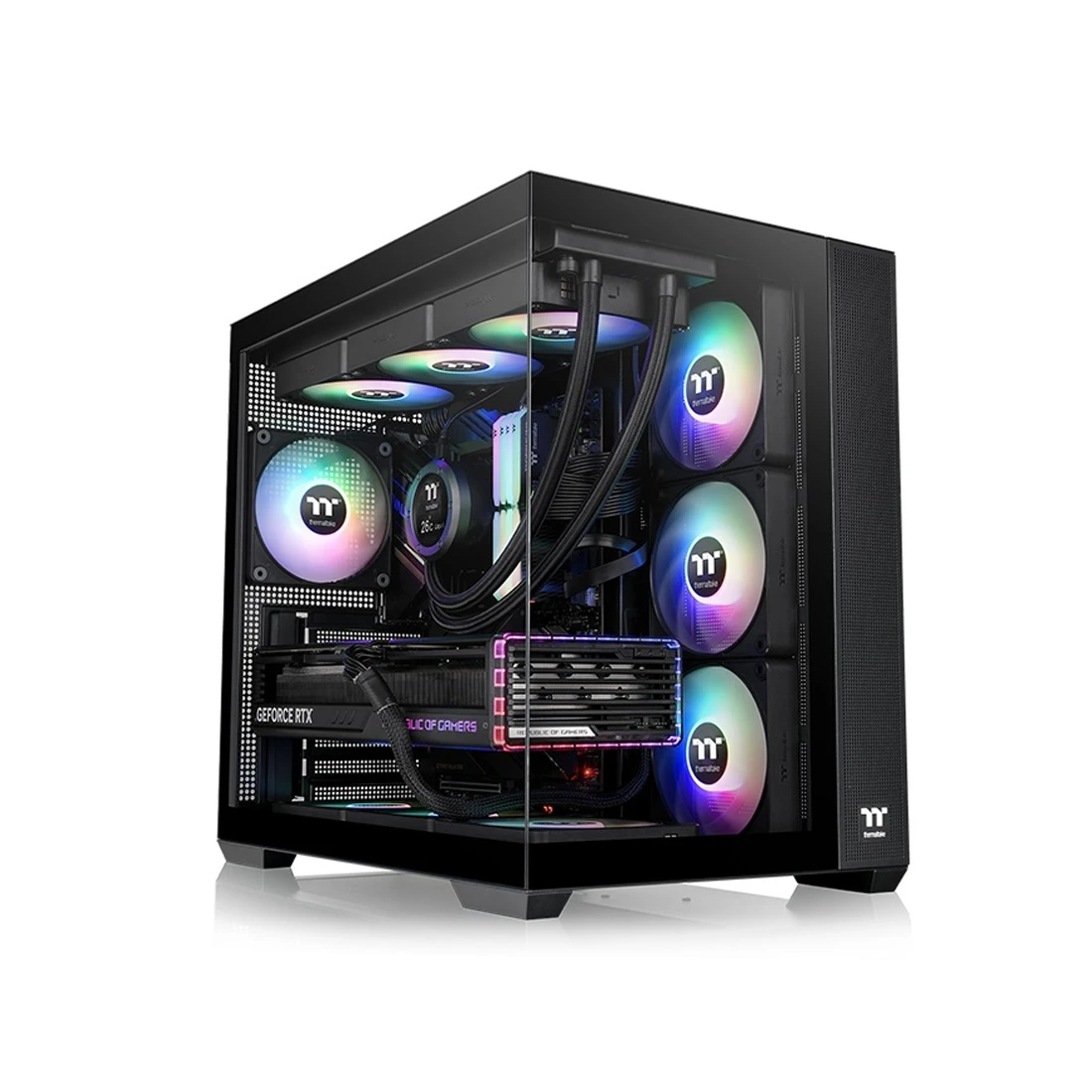 Корпус Thermaltake View 380 TG ARGB, черный