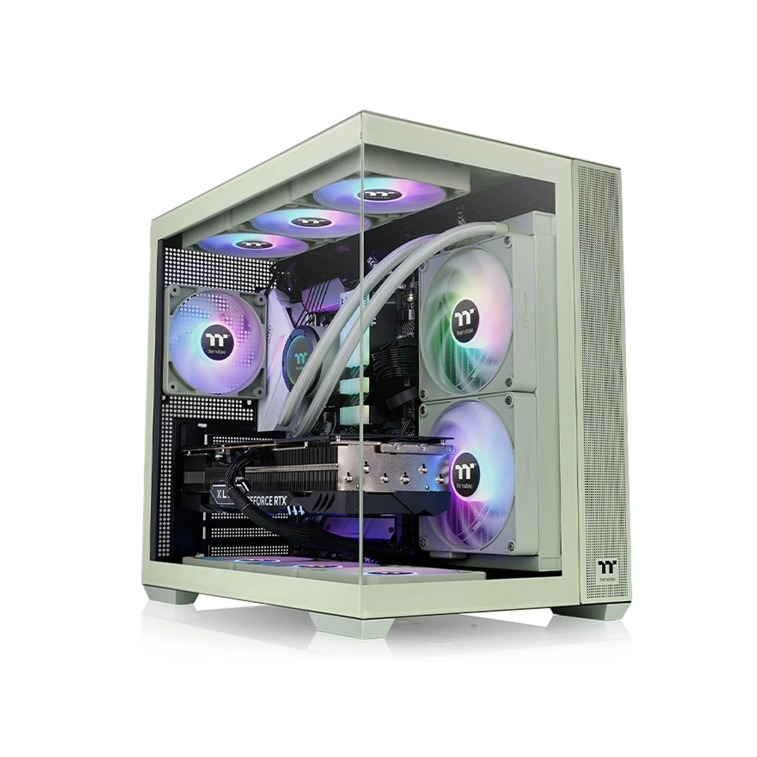 Корпус Thermaltake View 380 TG ARGB Matcha Green