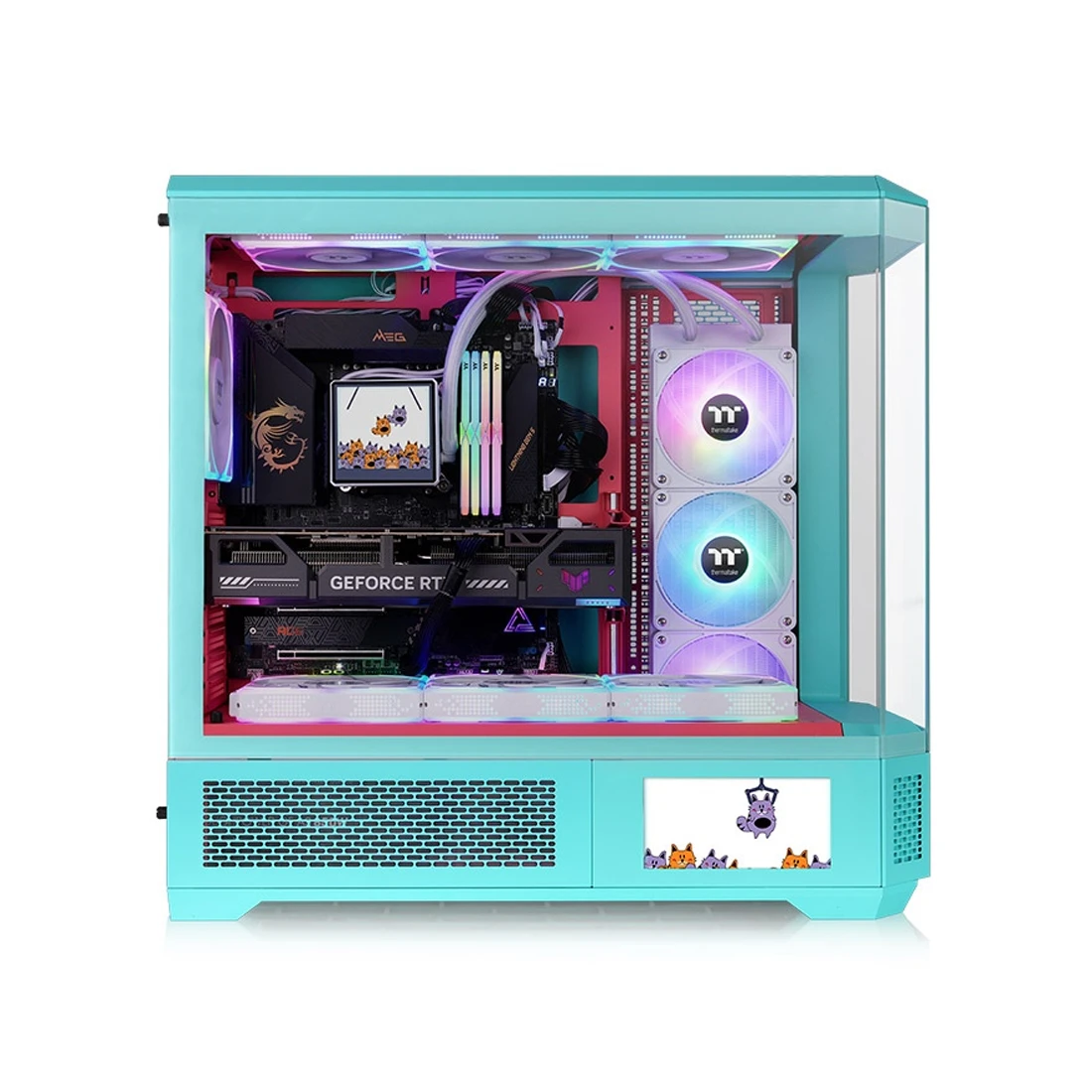 Корпус Thermaltake View 600 TG Mint Strawberry — 3