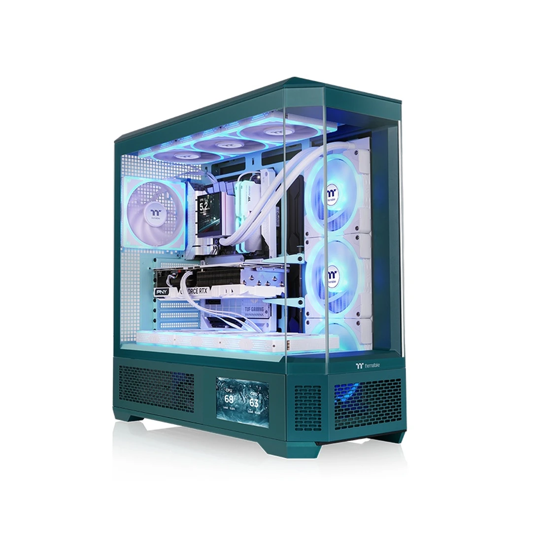 Корпус Thermaltake View 600 TG, бирюзовый