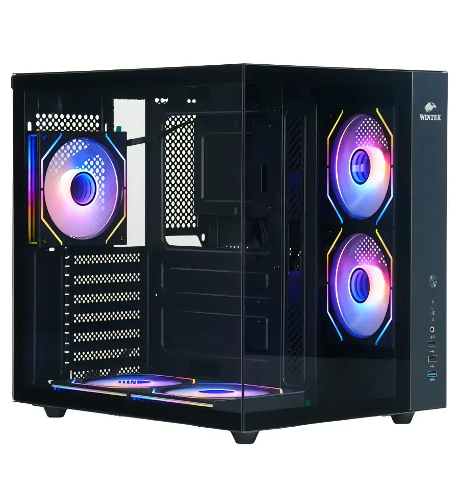 Корпус Wintek Cube Pro V909-B TG, черный