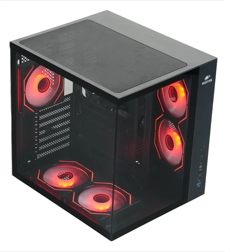 Корпус Wintek Cube Pro V909-B TG, черный — 2