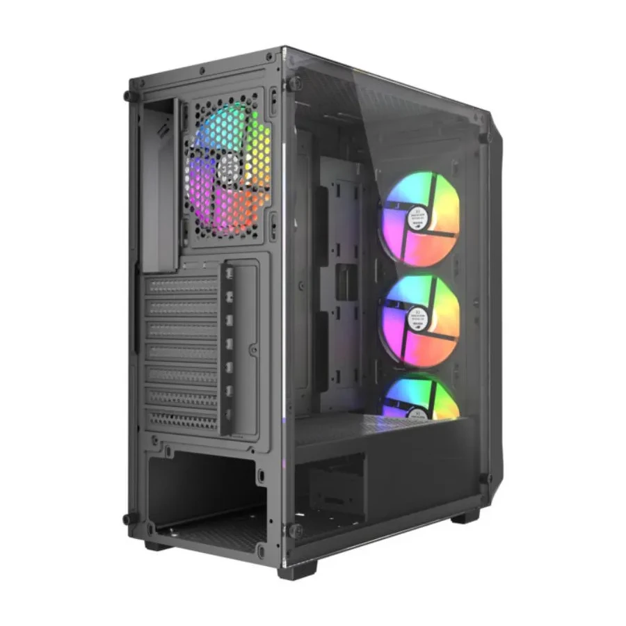 Корпус Wintek Tornado Pro PS195-B-M TG, черный — 3
