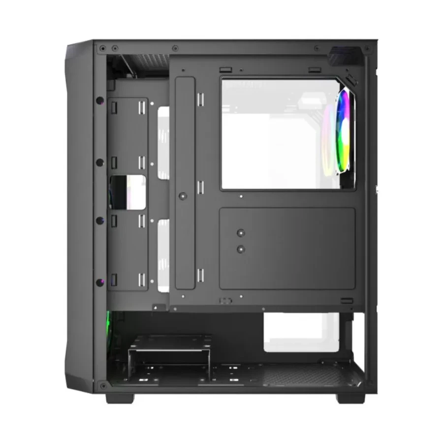 Корпус Wintek Tornado Pro PS195-B-M TG, черный — 4