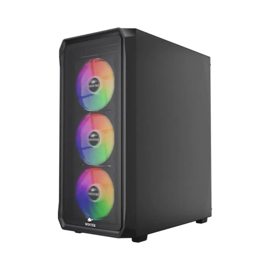 Корпус Wintek Tornado Pro PS195-B-M TG, черный — 5